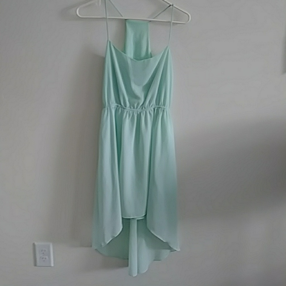 High low spaghetti strap dress